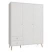 Forte Шафа 155 см Harllson, біла, HLTS731LEC-Z12A - Home Club, зображення 6