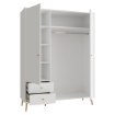 Forte Шафа 155 см Harllson, біла, HLTS731LEC-Z12A - Home Club, зображення 7