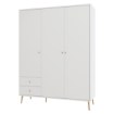 Forte Шафа 155 см Harllson, біла, HLTS731LEC-Z12A - Home Club, зображення 8
