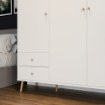Forte Шафа 155 см Harllson, біла, HLTS731LEC-Z12A - Home Club, зображення 11