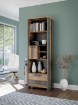 Forte Стелаж 67 см Clif Old — Wood Vintage/Темно-сірий бетон, CLFR712-C546 - Home Club