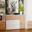 Forte Комода 115 см Culgoa, дуб Artisan/білий, CUGK221R-C853 - Home Club