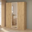 Forte Шкаф с зеркалом 170 см Tanaia, дуб Artisan/песочный, IRDS931-Q225 - Home Club