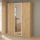 Forte Шкаф с зеркалом 170 см Tanaia, дуб Artisan/песочный, IRDS931-Q225 - Home Club