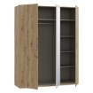 Forte Шкаф с зеркалом 170 см Tanaia, дуб Artisan/песочный, IRDS931-Q225 - Home Club, изображение 6