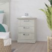 Forte Висока тумбочка 50 см із шухлядами Kashmir, біла сосна, KSMK113-D43 - Home Club