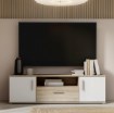 Forte Тумба під телевізор 140 см Ikoli Дуб Сонома/Білий, IKLT031-Q45F - Home Club