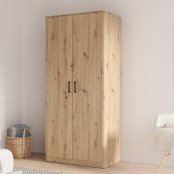 Forte Шкаф шириной 80 см Niko, дуб Artisan, NIKS80-D78 - Home Club