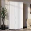 Forte Шкаф с раздвижными дверцами, 100 см, белый, HMNS62231-120 - Home Club, изображение 2