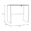 Forte Письмовий стіл 80x50 см, дуб «Сонома», DBBB111-D30F - Home Club, зображення 5