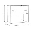 Forte Письмовий стіл 80x50 см, дуб «Сонома», DBBB111-D30F - Home Club, зображення 6