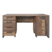 Forte Вінтажний лофт-стіл 155x60 см з 4 шухлядами та шафкою Clif, CLFB221-C546 - Home Club, зображення 2