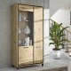 Forte Вітрина 100 см Trondheim Дуб Artisan/Дуб чорний, TDHV821L-C773 - Home Club