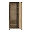 Forte Витрина 100 см Trondheim, дуб Artisan/черный дуб, TDHV821L-C773 - Home Club, изображение 5