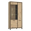 Forte Витрина 100 см Trondheim, дуб Artisan/черный дуб, TDHV821L-C773 - Home Club, изображение 7