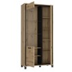 Forte Витрина 100 см Trondheim, дуб Artisan/черный дуб, TDHV821L-C773 - Home Club, изображение 8