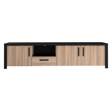 Forte Тв-тумба 210 см Black Hill Слива Comano/Черный, BLHT1411-C876 - Home Club