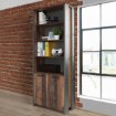 Forte Стелаж 87 см Clif Old — Wood Vintage/Темно-сірий бетон, CLFR725-C546 - Home Club