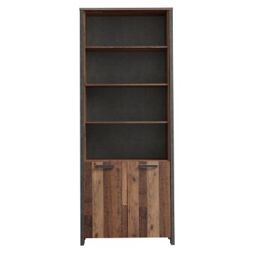 Forte Висока шафа Clif Old – Wood Vintage/Бетон, CLFR725-C546 - Home Club