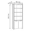 Forte Стелаж 87 см Clif Old — Wood Vintage/Темно-сірий бетон, CLFR725-C546 - Home Club, зображення 5