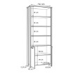 Forte Стелаж 87 см Clif Old — Wood Vintage/Темно-сірий бетон, CLFR725-C546 - Home Club, зображення 6