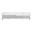 Forte Шкафчик 220 см Poole, белый / стекло белого цвета Optiwhite, ENJT221-C605 - Home Club, изображение 3