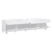 Forte Шкафчик 220 см Poole, белый / стекло белого цвета Optiwhite, ENJT221-C605 - Home Club, изображение 5