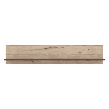 Forte Настенная полка 150 см Como, цвет «Графит» / дубовая доска, COMB011-C175 - Home Club