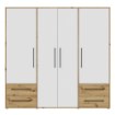 Forte Шафа 210 см із шухлядами, дуб Artisan/білий, MKSS846-C830 - Home Club, зображення 2
