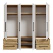 Forte Шафа 210 см із шухлядами, дуб Artisan/білий, MKSS846-C830 - Home Club, зображення 3