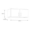 Forte Надставка 90 см Econobox 2, белого цвета, ECBN021-120 - Home Club, изображение 6