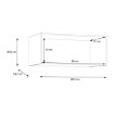 Forte Надставка 90 см Econobox 2, белого цвета, ECBN021-120 - Home Club, изображение 7