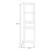 Forte Узкая витрина шириной 50 см с ящиком Penkridge Secret Grey/Dąb Szlachetny, PKDV711-M848 - Home Club, изображение 9