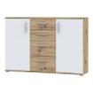 Forte Комода 120 см Net 106 Білий/Дуб Artisan, IKLK231-C830 - Home Club, зображення 6