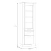 Forte Узкая витрина шириной 70 см с ящиком Duro, дуб Riviera/дуб Cabezone, DURV812-M954 - Home Club, изображение 9