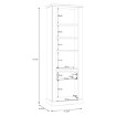 Forte Узкая витрина шириной 70 см с ящиком Duro, дуб Riviera/дуб Cabezone, DURV812-M954 - Home Club, изображение 10