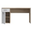 Forte Письмовий стіл 140x60 см із шухлядою та шафкою, білий/дуб «Сонома», MT936-Q36 - Home Club, зображення 3