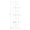 Forte Вертикальная полка 30 см Lewisville, дуб «Валенсия», LWSB03-D116 - Home Club, изображение 5