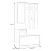 Forte Передпокій 100 см Foxi Old – Wood Vintage / Бетон темно-сірий, FOXD011-C943 - Home Club, зображення 5