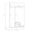 Forte Шкаф с зеркалом и ящиками 130 см Econobox 2, белый, ECBS931-120 - Home Club, изображение 7