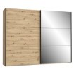 Forte Шкаф-купе с зеркалом 270 см Trondheim, дуб Artisan, TDHS1211-D78 - Home Club, изображение 4