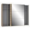 Forte Шкаф-купе с зеркалом 270 см Trondheim, дуб Artisan, TDHS1211-D78 - Home Club, изображение 5