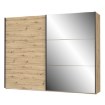 Forte Шкаф-купе с зеркалом 270 см Trondheim, дуб Artisan, TDHS1211-D78 - Home Club, изображение 6