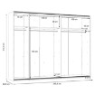 Forte Шкаф-купе с зеркалом 270 см Trondheim, дуб Artisan, TDHS1211-D78 - Home Club, изображение 8