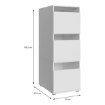 Forte Шафка 50 см Washcab, білий, універсальний, WCWM142-Z12M - Home Club, зображення 7