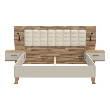 Forte Каркас ліжка + тумбочки, RCQL1184B-Q250 - Home Club