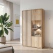 Forte Витрина 95 см Arank «Песочный»/«Дуб Маувелла», AXKV621L-M802 - Home Club, изображение 2