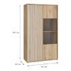 Forte Витрина 95 см Arank «Песочный»/«Дуб Маувелла», AXKV621L-M802 - Home Club, изображение 10