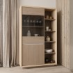 Forte Витрина 100 см Ficar «Дуб Рива»/«Сосна Имбиа», FCRV622LB-Q288 - Home Club