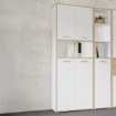 Forte Шафа з дверцятами 85 см Keflavik Білий/Дуб Artisan, KFLR822-C881 - Home Club, зображення 2